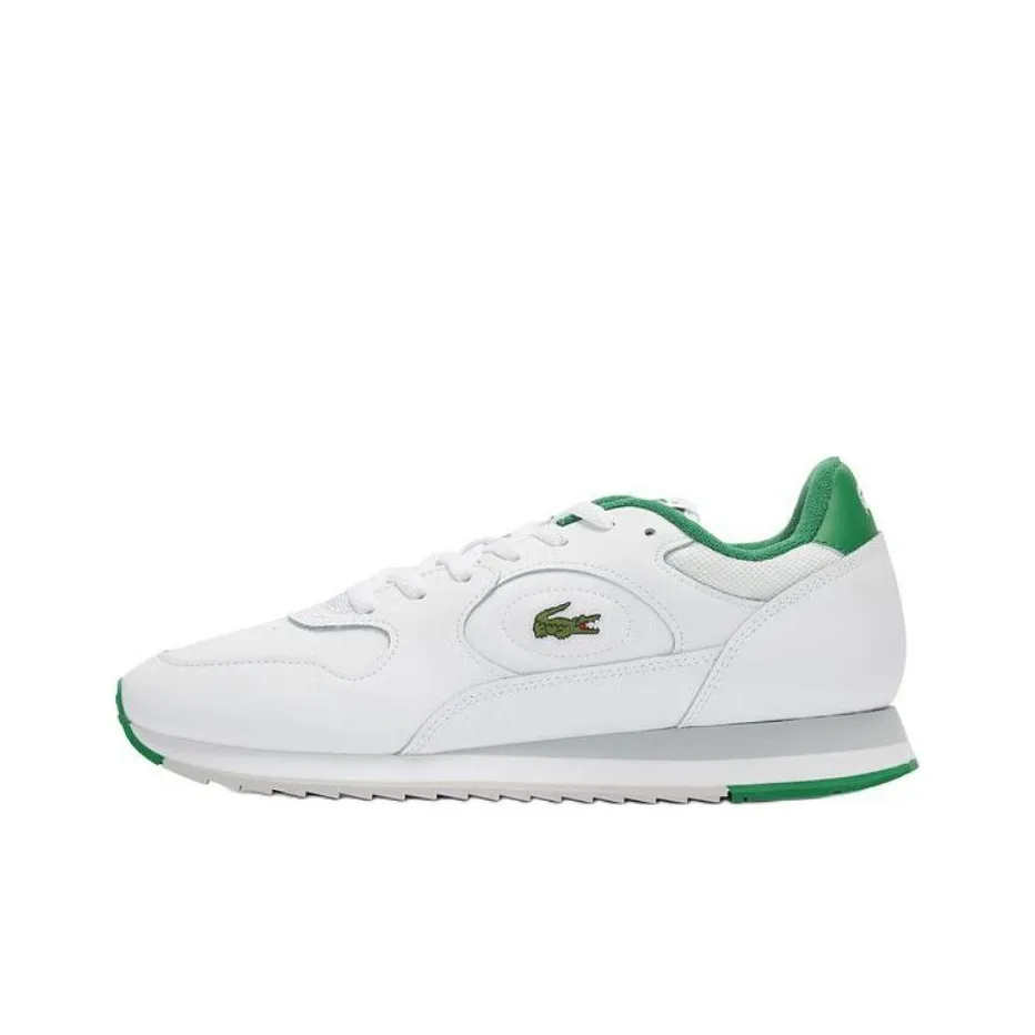 LACOSTE Collaboration Низкий Топ Casual Мужской Белый Зеленый