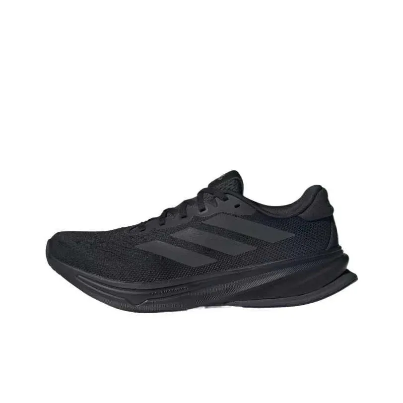 Adidas Supernova Rise 2 Support Low Top Беговые кроссовки Мужские Черные