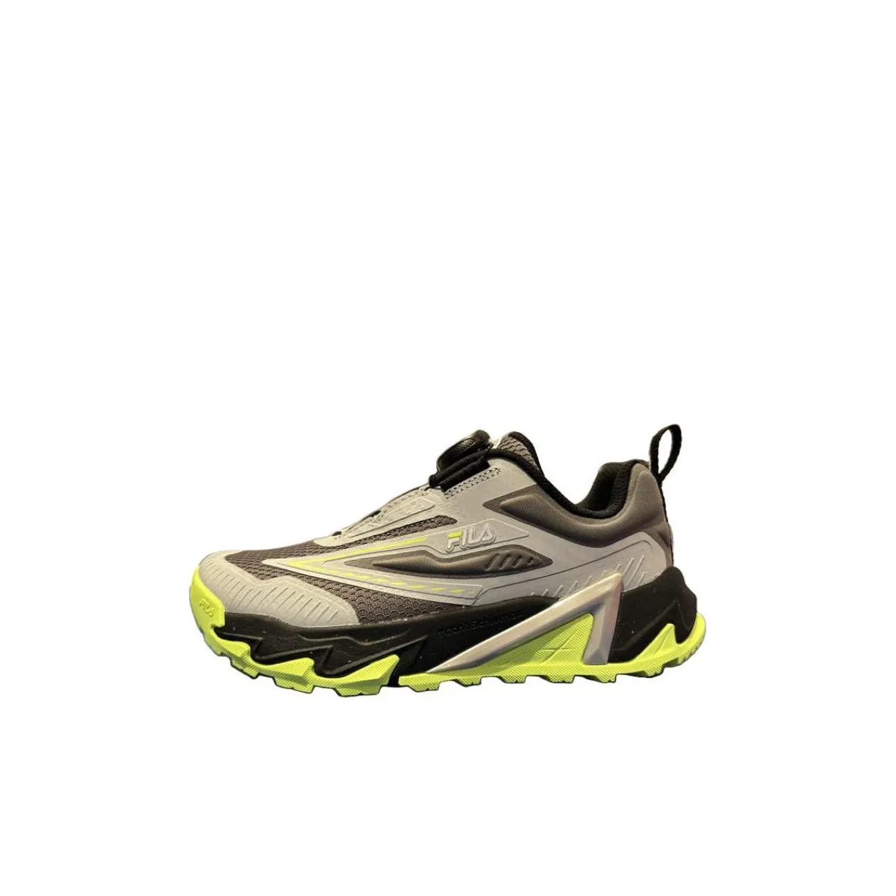 FILA KIDS BOA Змея Леопард Обувь Поддержка Низкий Топ KIDS Lifestyle Shoes Высокий Ключ Серый Дымчато-серый Детский