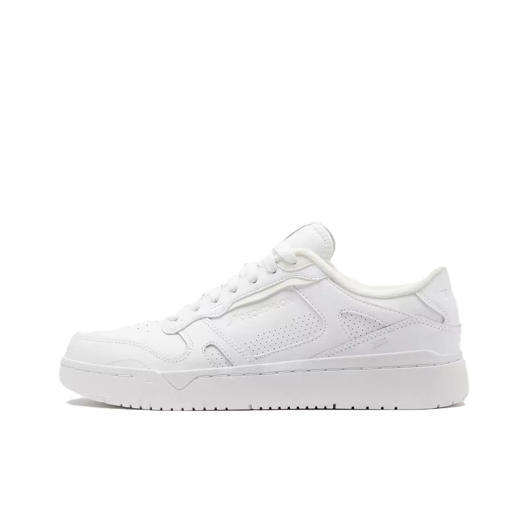 DECATHLON Anti Slip Wear Resistant Low Top Skateboard Shoes Men's White