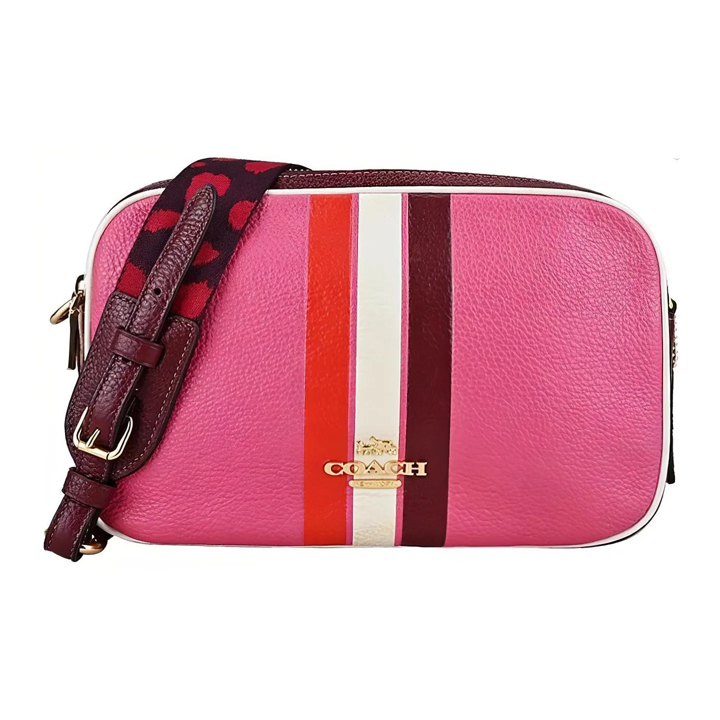 COACH Jes Кожа Camera Сумка Сумка через плечо Сумка для ноутбука Сумка для рук Средний Женский Многоцветный