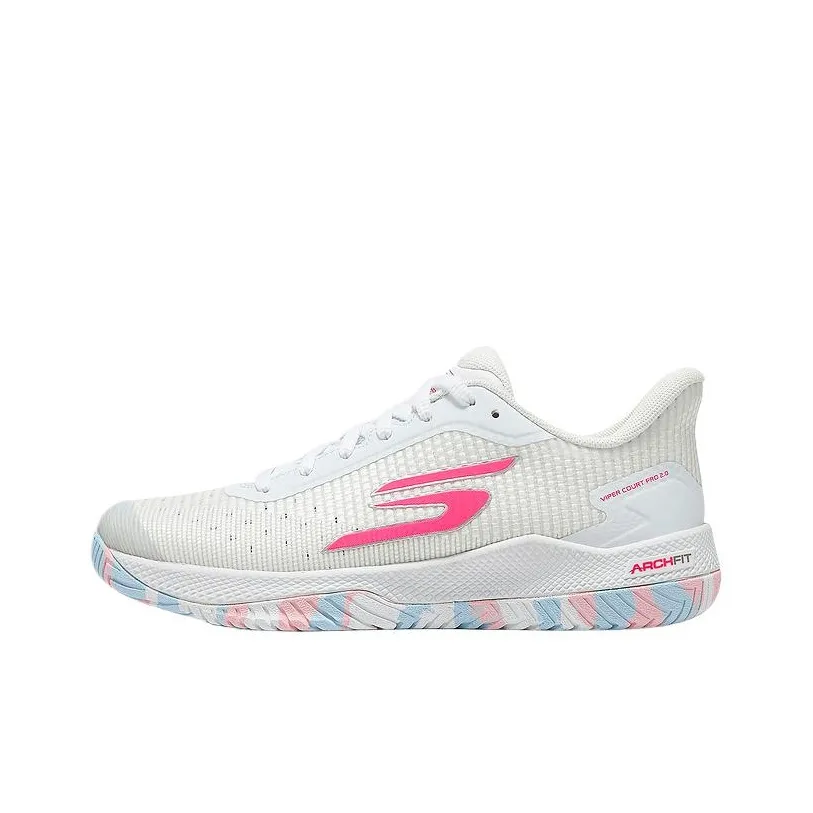 Skechers Abrasion Resistant Low Top Training Shoes Women's White