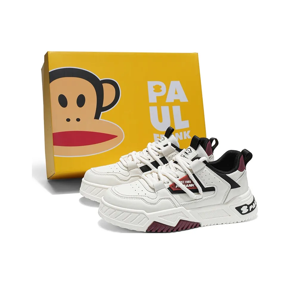 PAUL FRANK Slip-Resistant Водонепроницаемый Увеличивающий Высоту Низкие Кроссовки для Скейтбординга Мужские