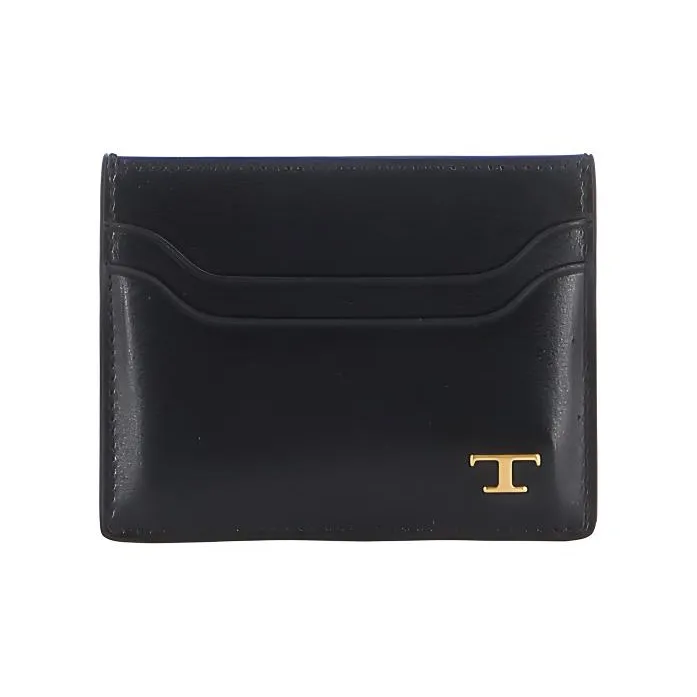 TOD'S Logo-plaque Leather Cardholder