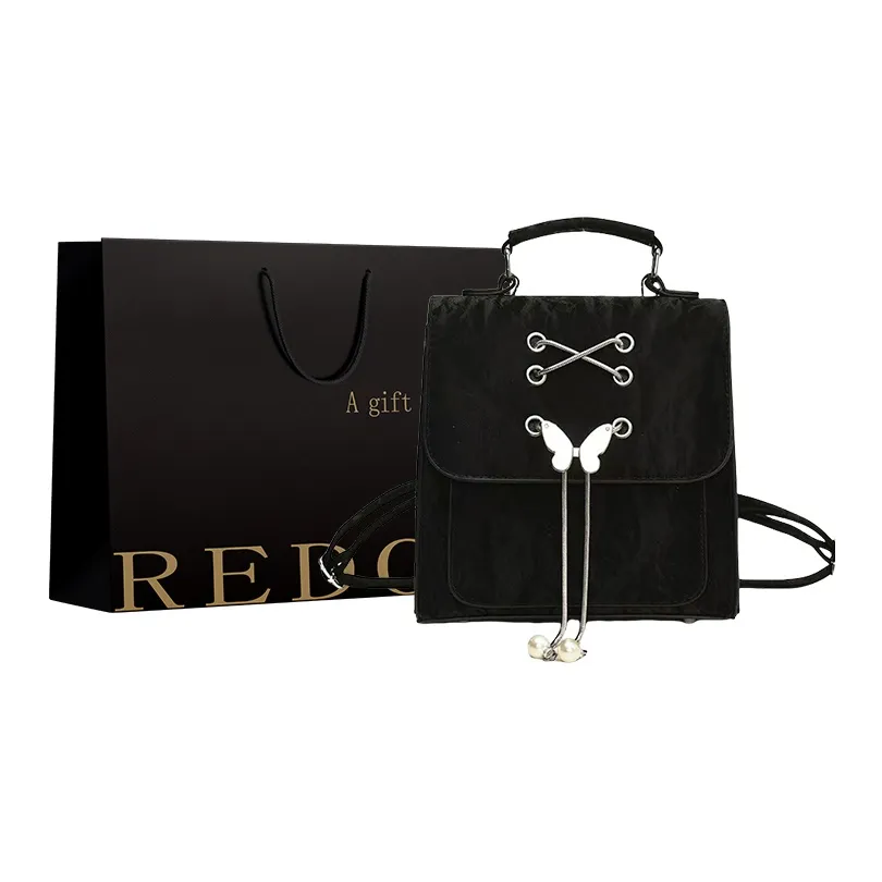 REDOO ПУ (полиуретан) Carry Рюкзак Женский Белый Зеленый Серебряный Черный