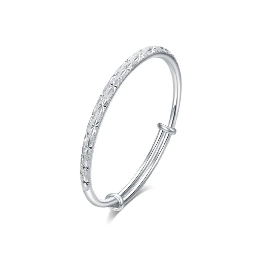 MISS TOOYA Sterling Silver Bangles Women's Mom