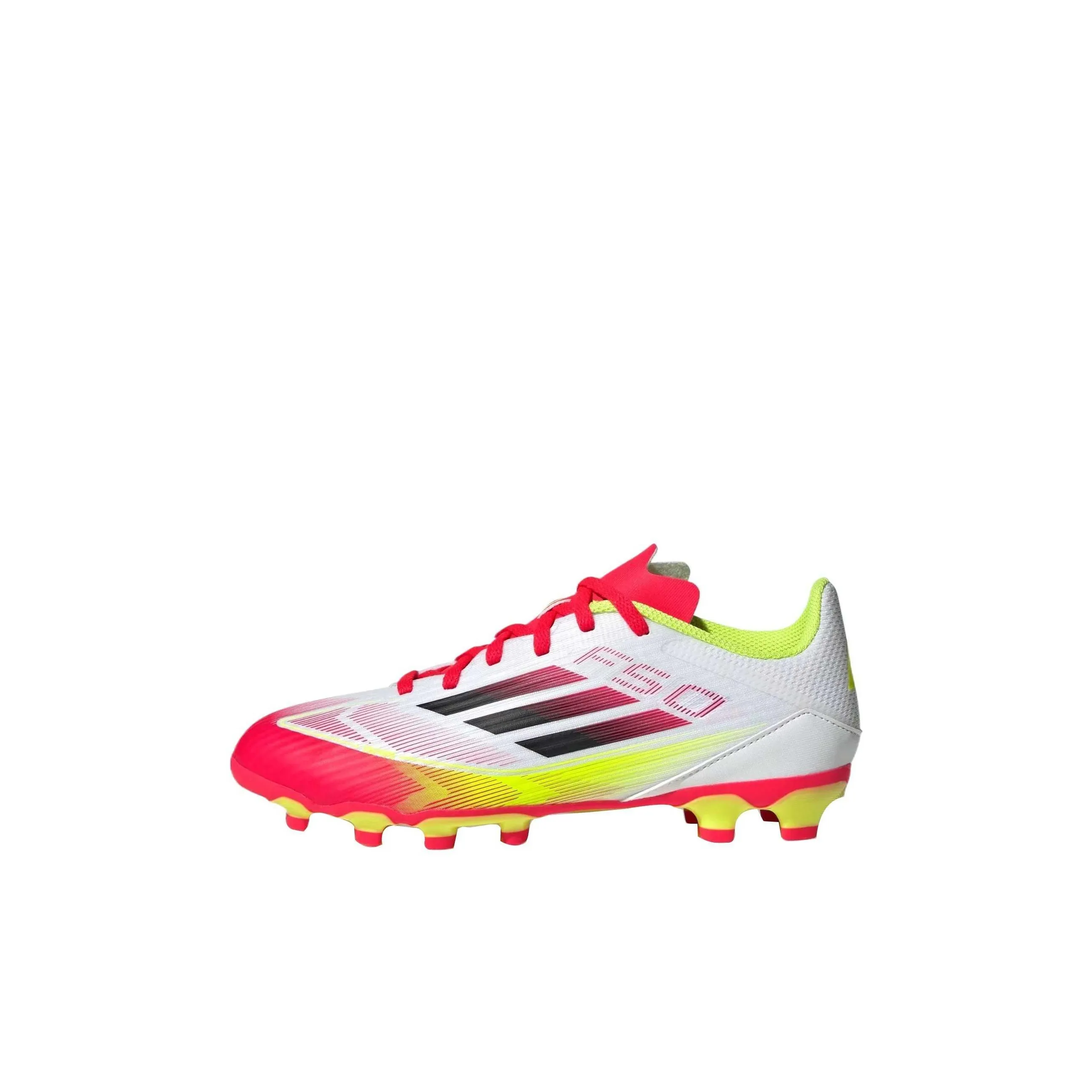 Adidas F50 League Детские футбольные бутсы Низкий топ Белый Красный/Черный Kids