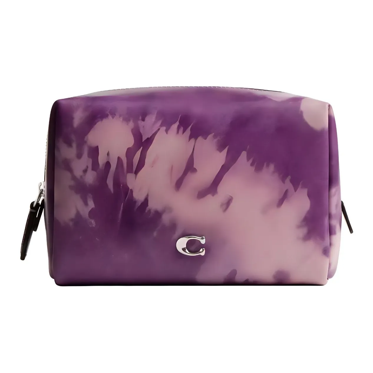 COACH Leather Makeup Bag Trumpets Women's Purple