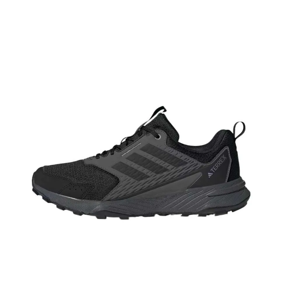Adidas Tracefinder Trail Slip-Resistant Low Top Беговые кроссовки Мужские Черные