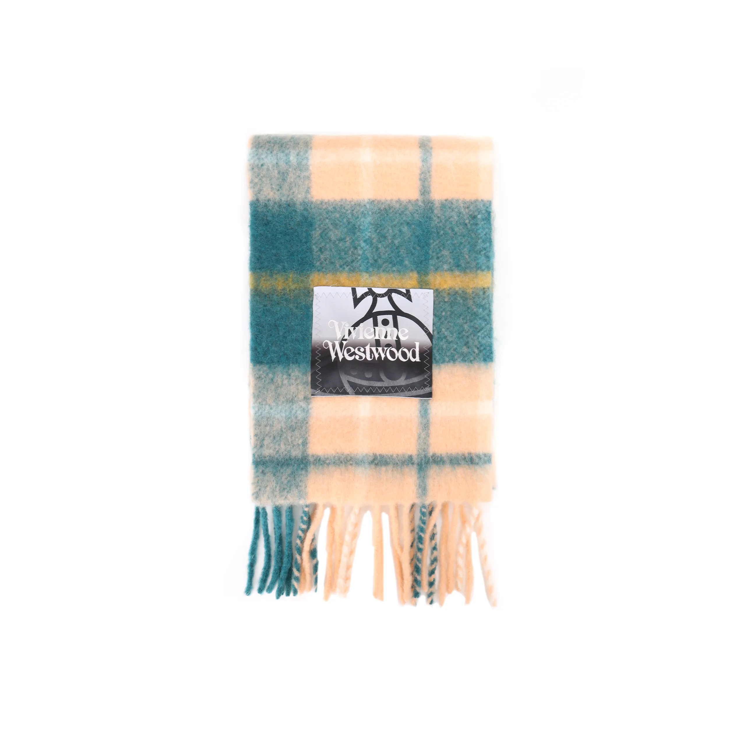 Vivienne Westwood Alpaca полиамид вязаные шарфы женские синий зеленый