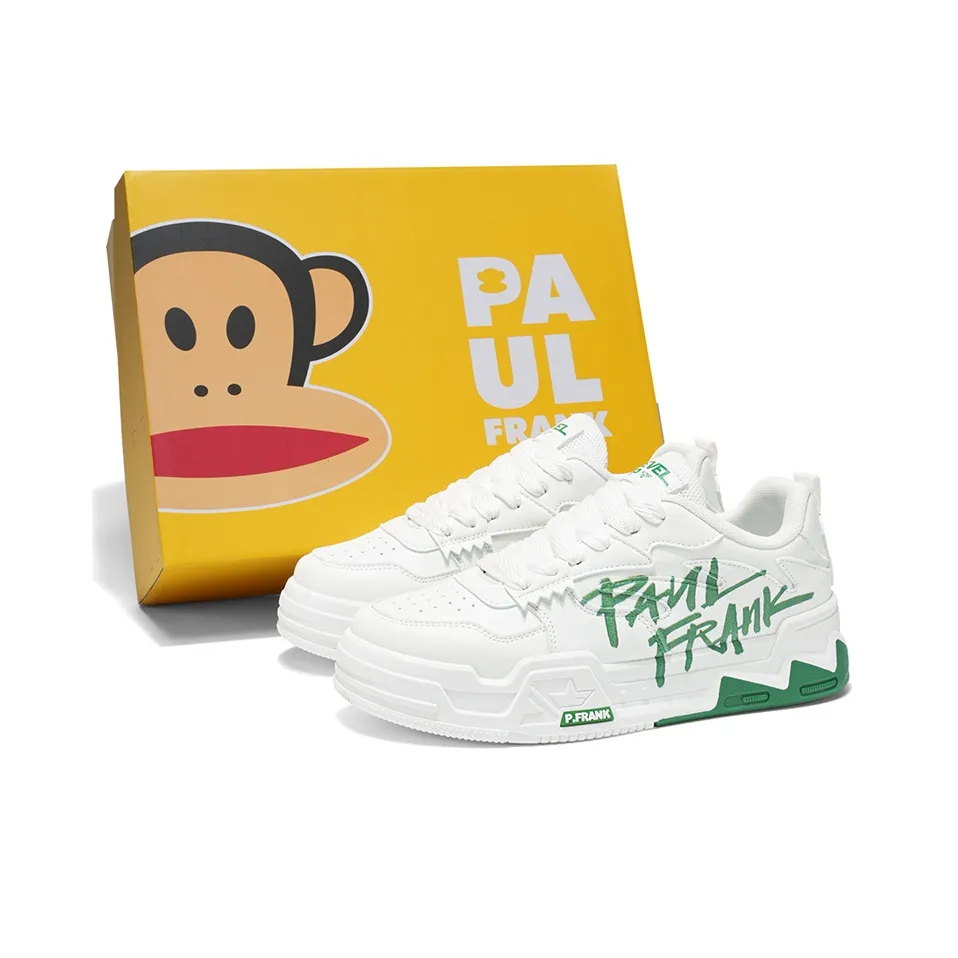 PAUL FRANK Slip-Resistant Water-Resistant Height Increasing Low-Top Skateboard Shoes Men's