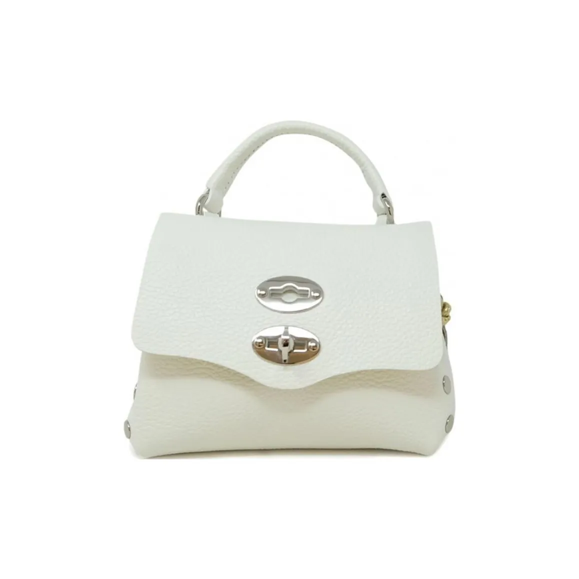 Zanellato Postina Leather Shoulder Bag, Crossbody Bag, Handbag Women's White