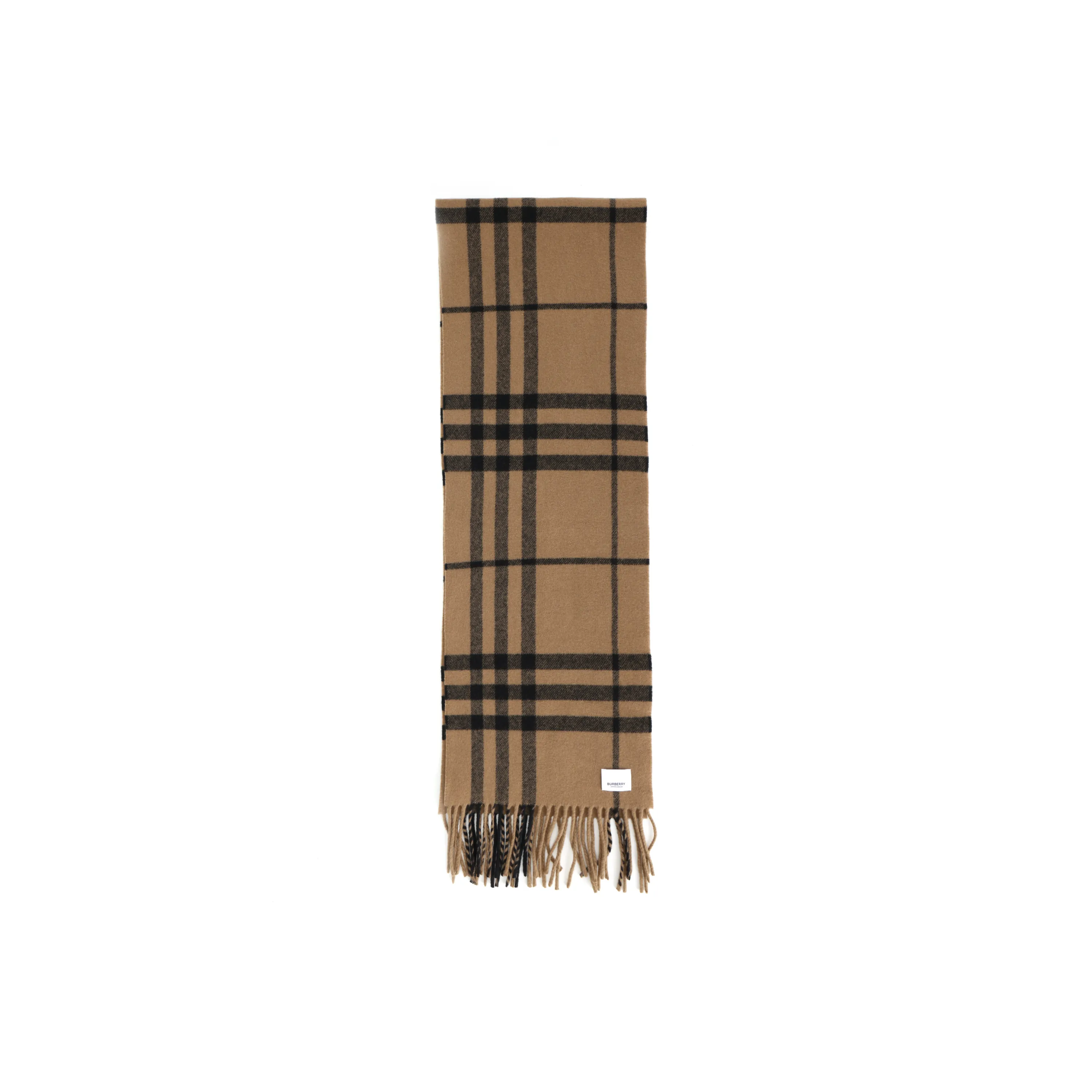 Шарфы Burberry Wool Knit Унисекс Коричневый