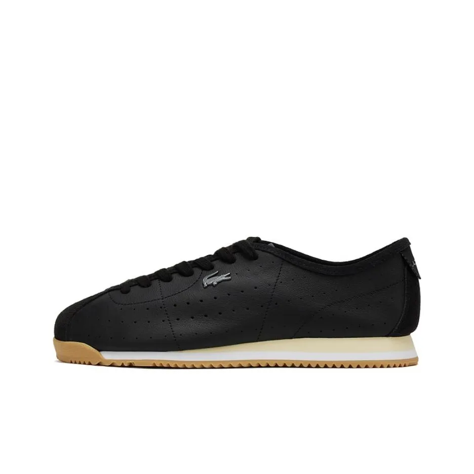 LACOSTE Abrasion Resistant Low Top Casual Shoes Men's Black