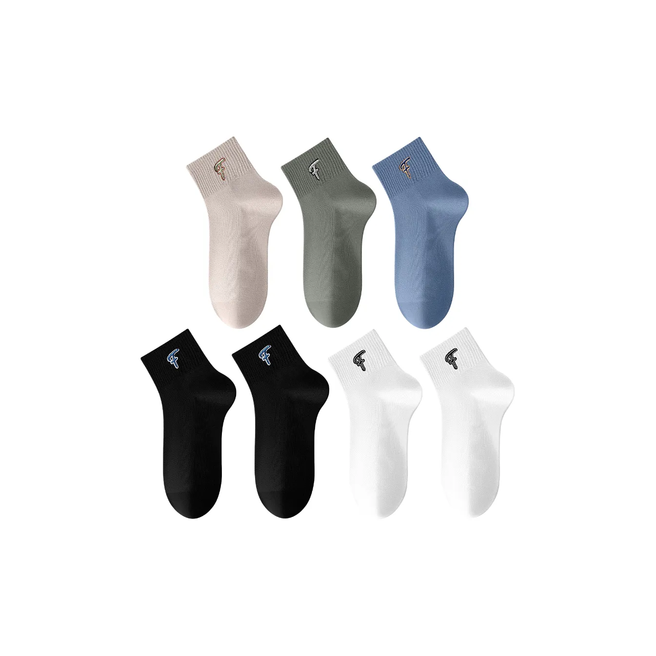 Lan Miao Mid-Calf Socks Men's 5 Pack