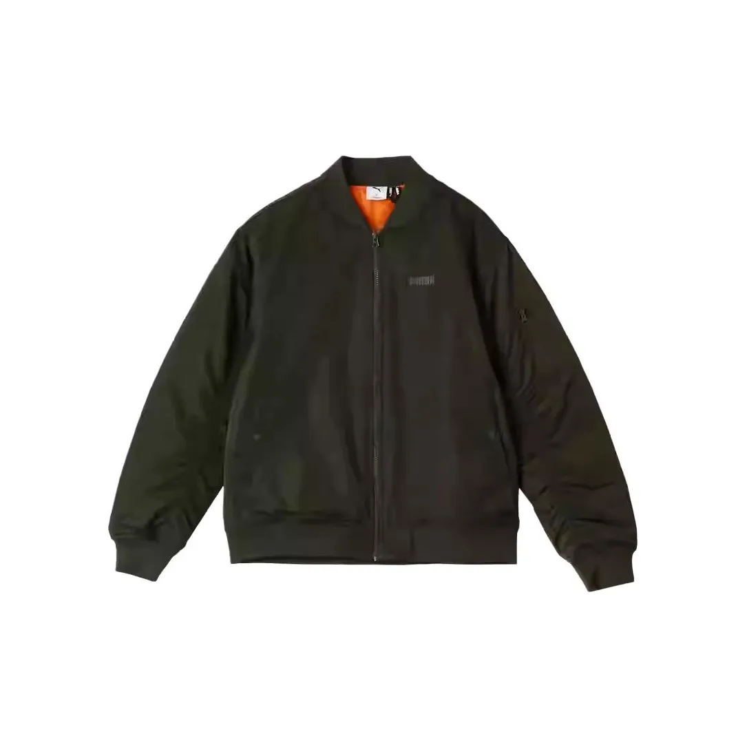 PUMA Хлопковый пуховик Унисекс Армейский зеленый