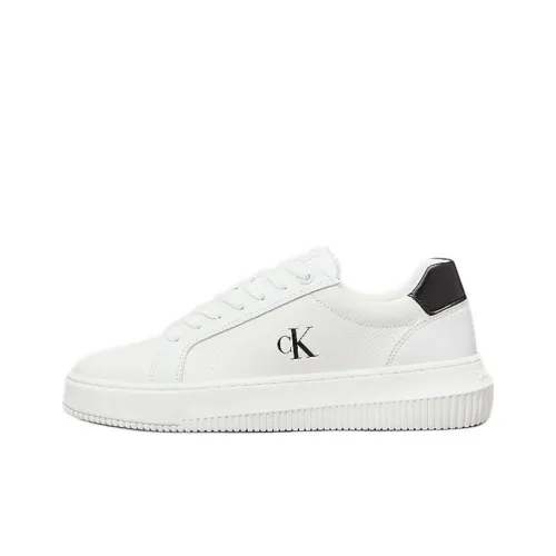 CKJ CALVIN KLEIN JEANS Кроссовки для скейтбординга Низкие Белые Женские