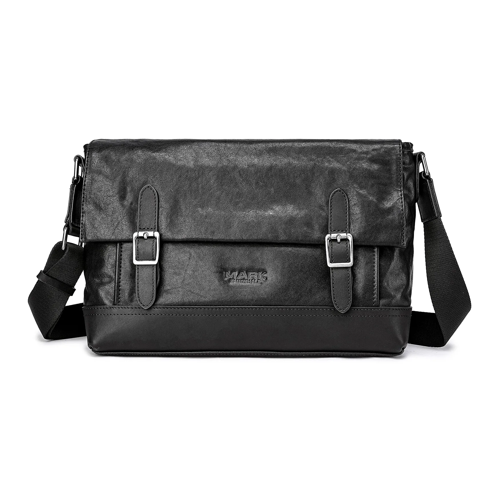 FAIRWHALE Сумка через плечо из коровьей кожи сумка обычная унисекс черная