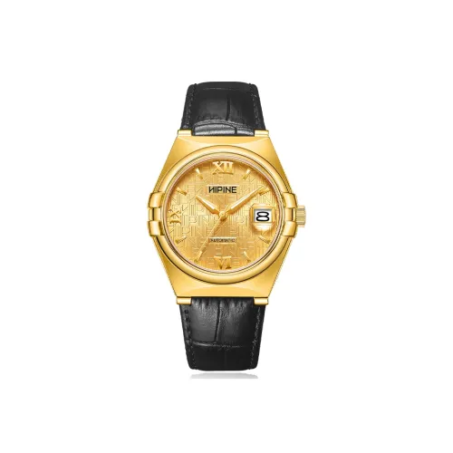 HIPINE Автоматический Механический Movement Мужские часы WeiYi Series 41,5mm*38,5mm*10,5mm Золотой