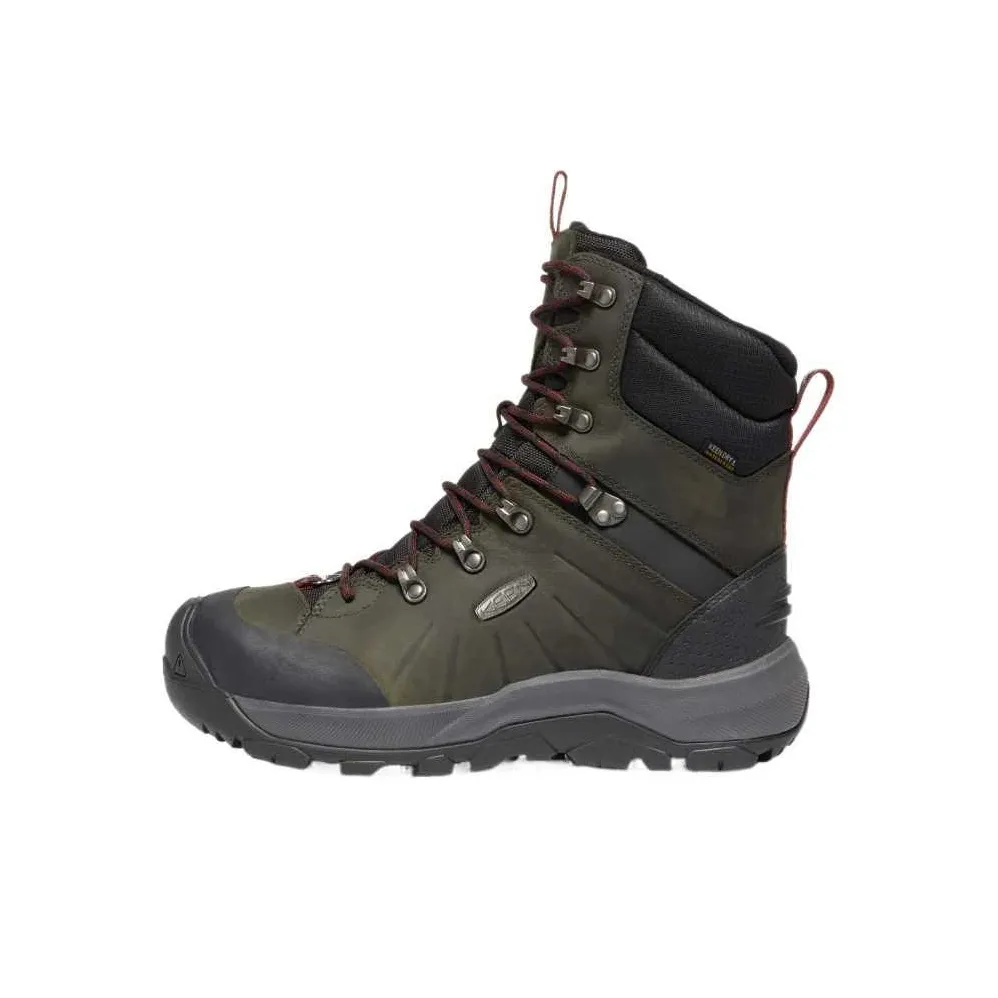 KEEN Abrasion Resistant Slip Resistant Knee High Outdoor Boots Men's Army Green