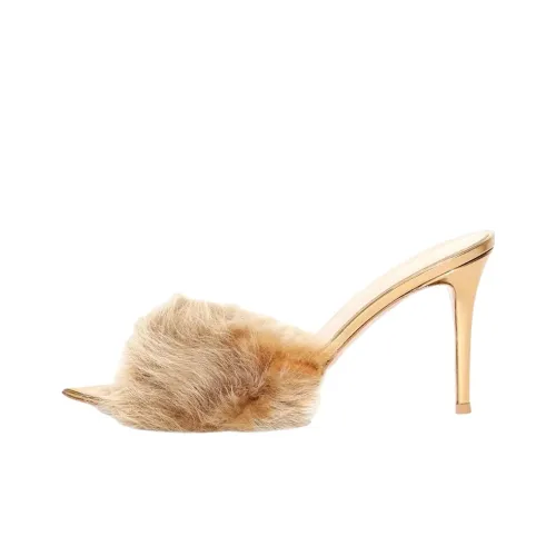 GIANVITO ROSSI Слипоны Золотые Женские