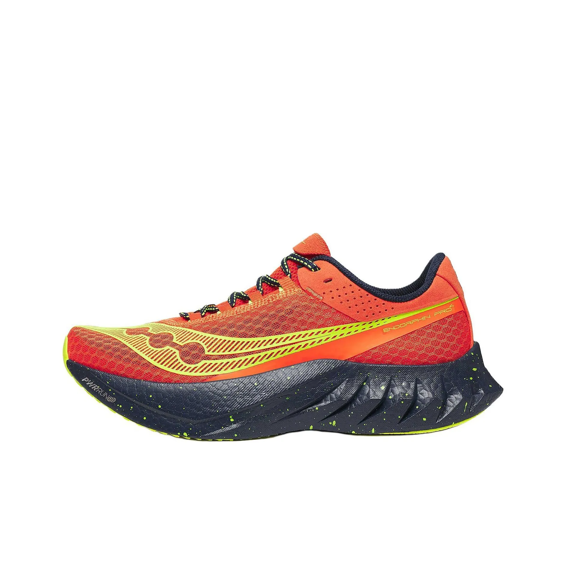 Saucony Endorphin Pro 4 Низ Прочный Устойчивый к истиранию Низкий Топ Беговые кроссовки Мужские Красный Синий
