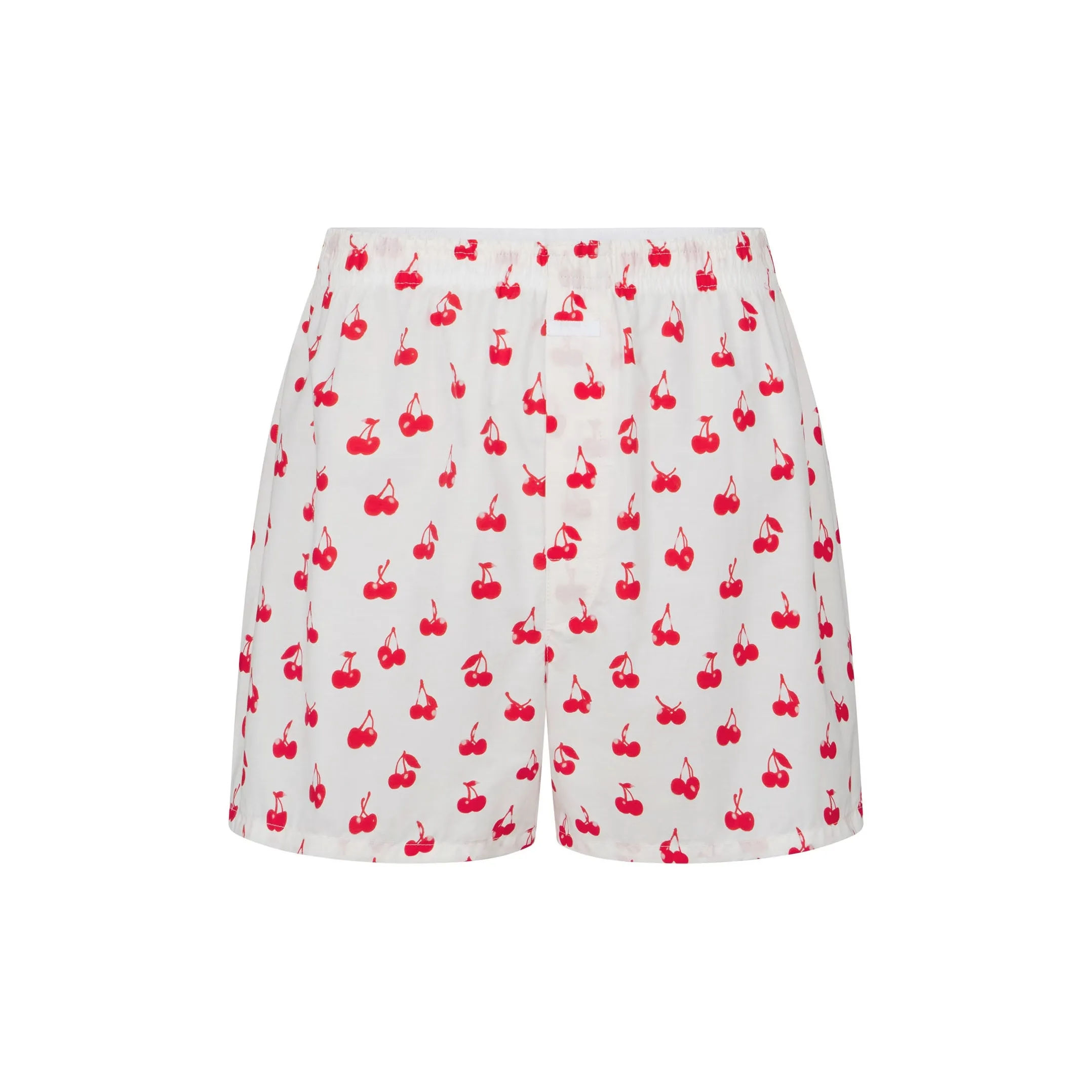 SKIMS Valentine's Day Collection SS25 Хлопковый поплин Мужские боксеры Мужской аналоговый с принтом вишни