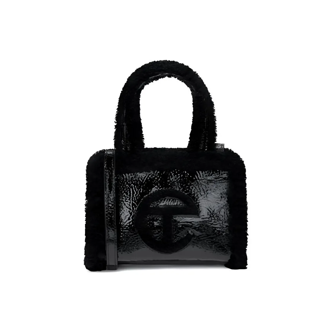 UGG TELFAR Коллаборация Коровья кожа Тоут Сумка Сумка для покупок Сумка через плечо Сумка Маленькая Женская Черная