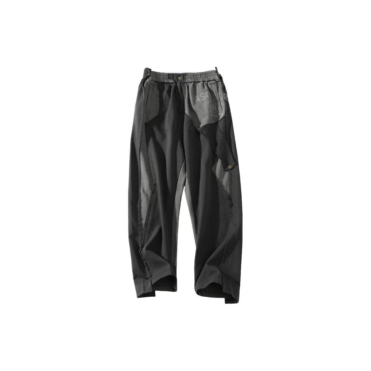 A SQUARE ROOT Knitted Sports Pants Unisex Dark Gray