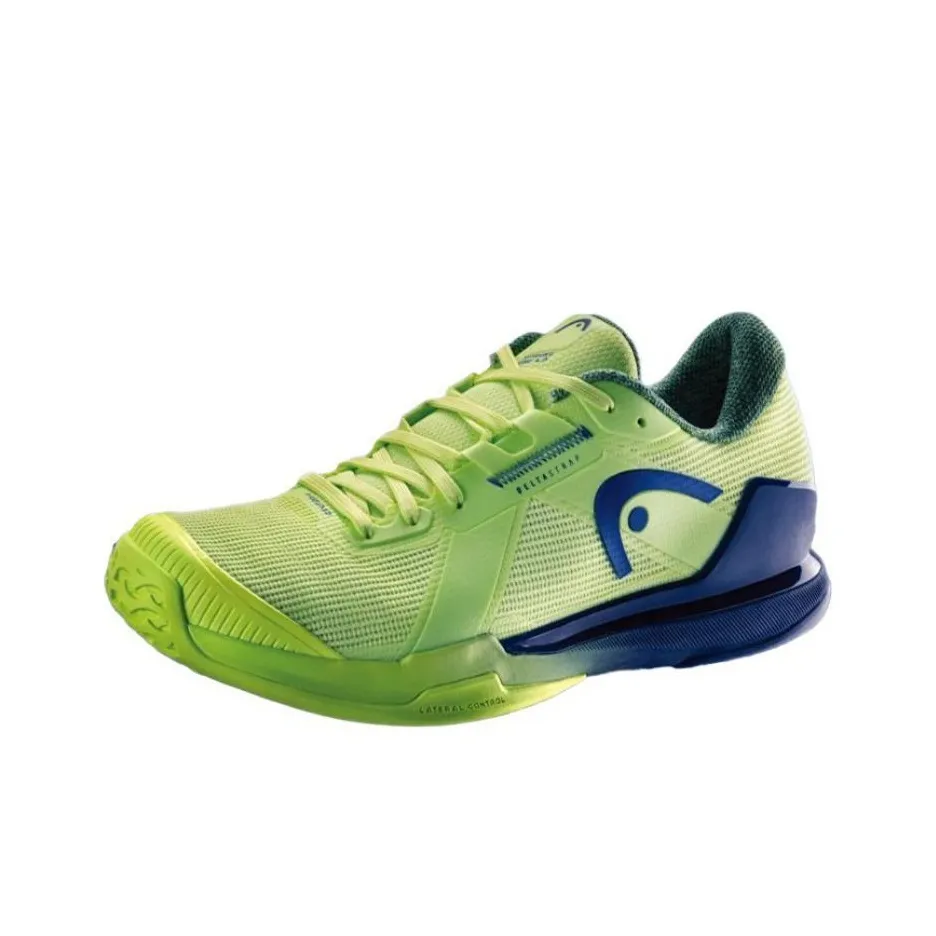 HEAD Slip-resistant низкий топ теннисные кроссовки мужские зеленые