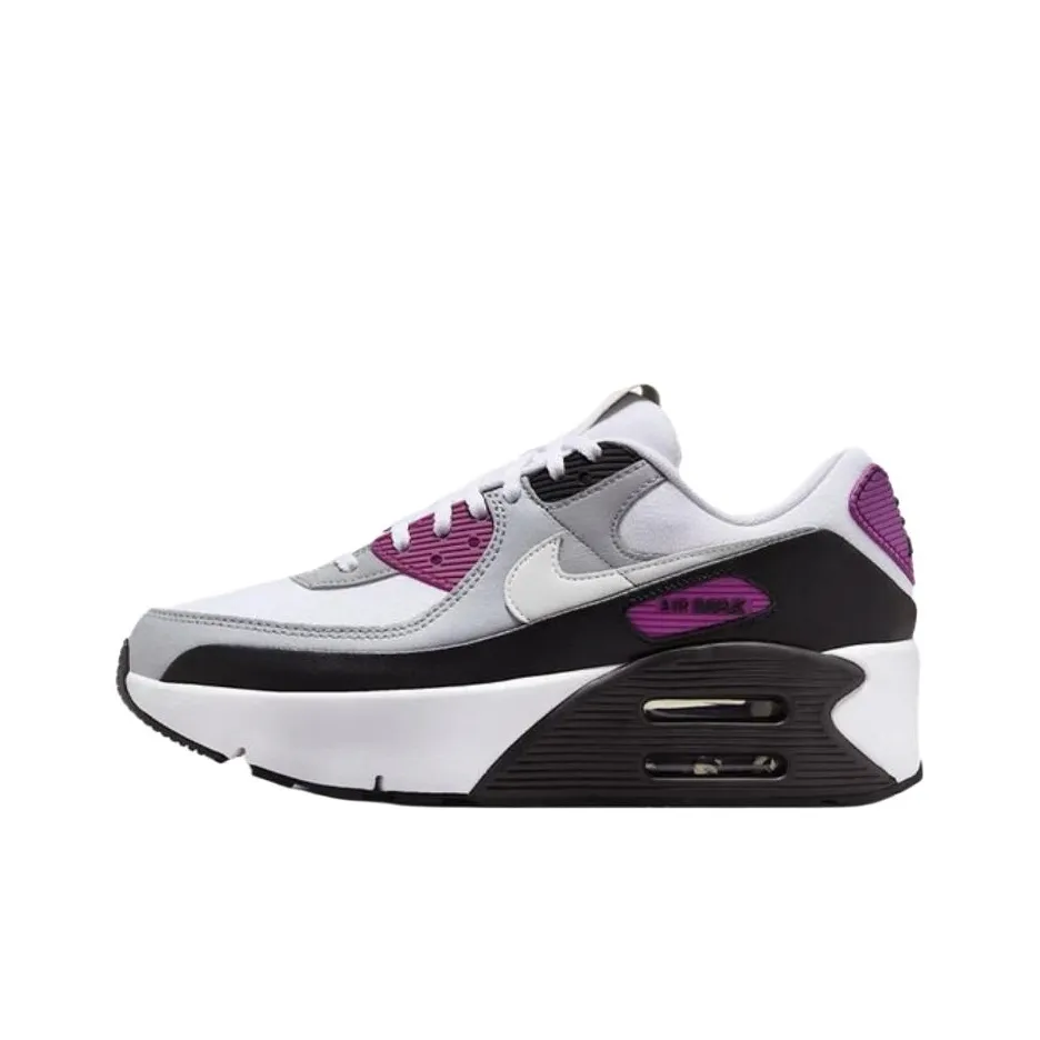 Nike Air Max 90 Low Топ Беговые кроссовки Женские Белый Фиолетовый