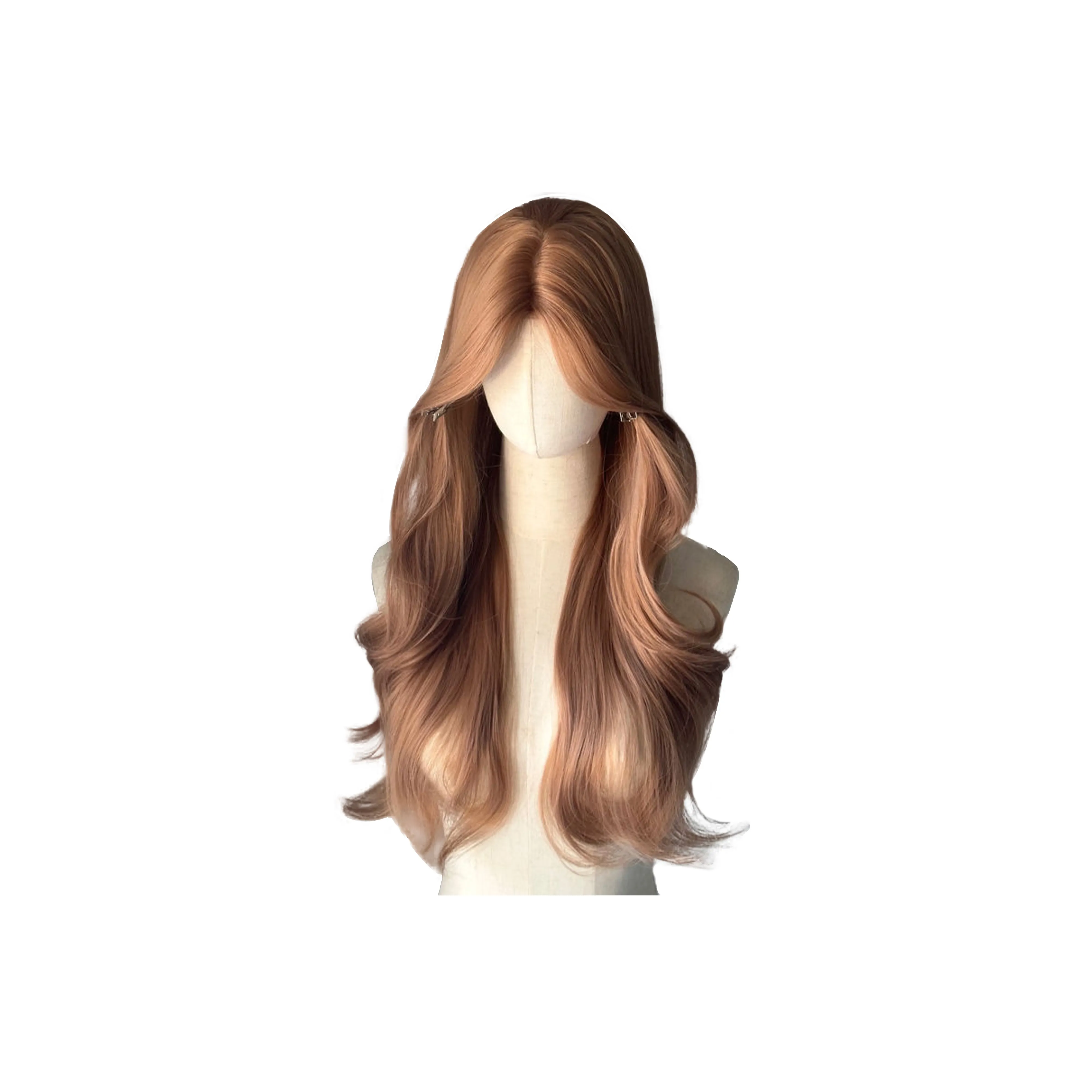 FYOSEE Осветляющий Премиум Feel Full Голова Перука Шампанское Золото