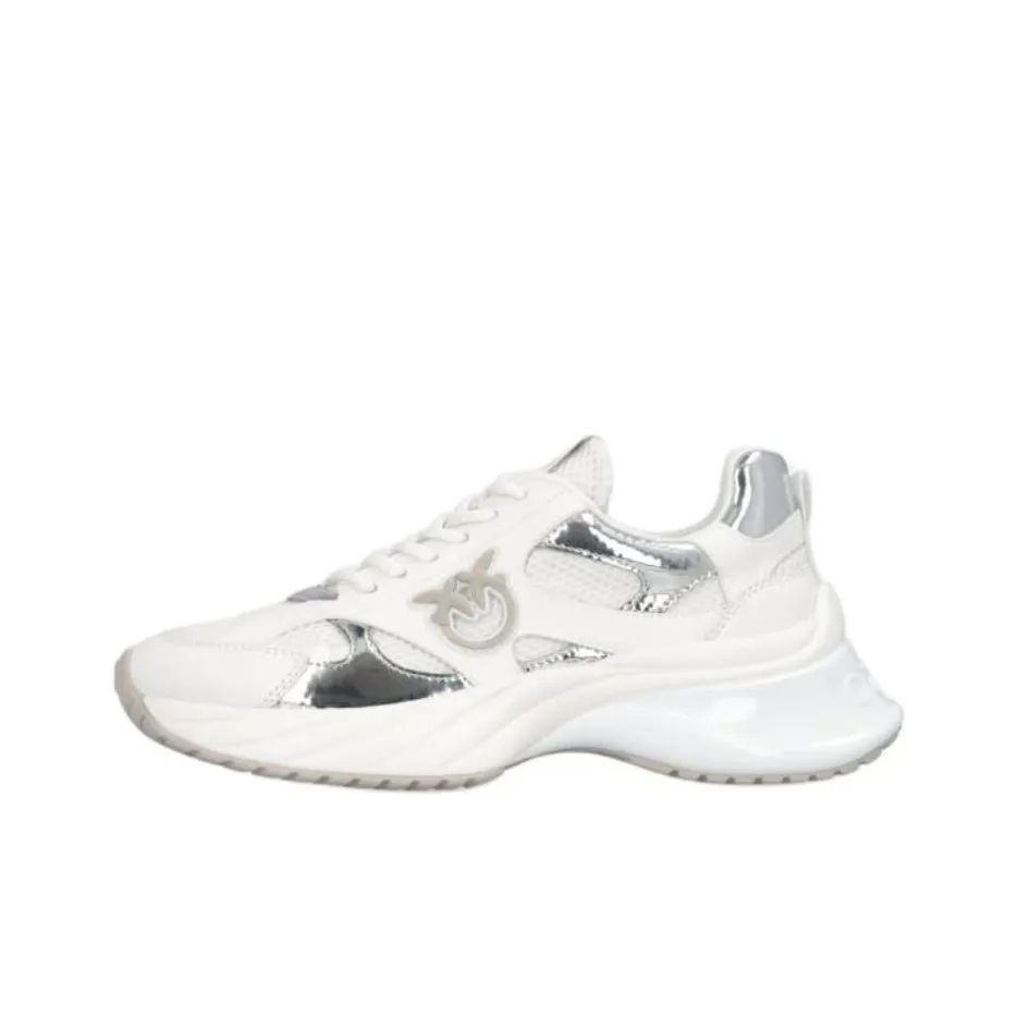 PINKO ARIEL Low-Top Casual Shoes Women's White Silver