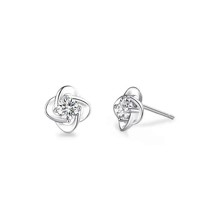 ETAHLOVE Sterling Silver Stud Earrings Women's Bestie Girlfriend Birthday Surprise Mom Anniversary Commemoration