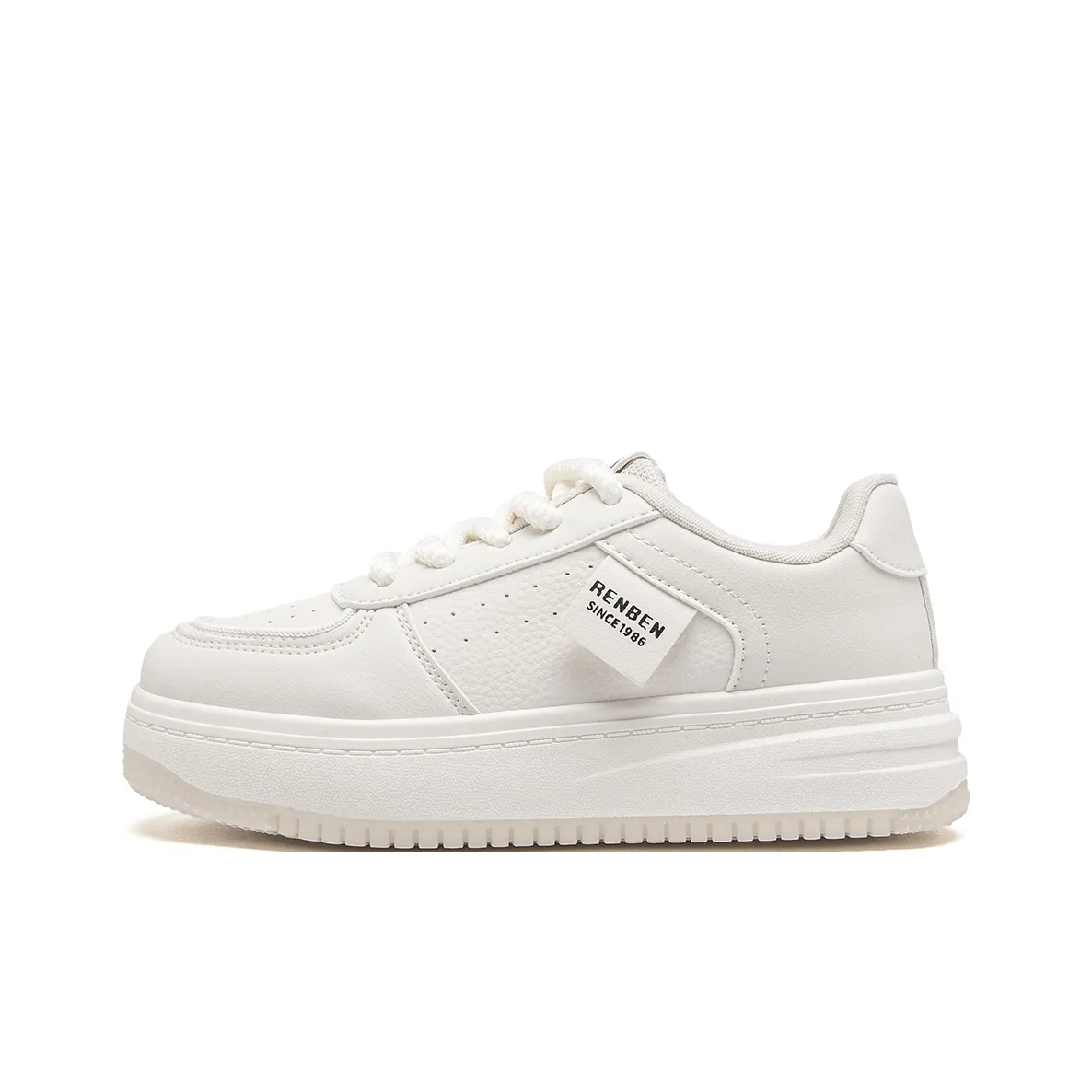 Humanism 1986 Pink Women's White Sneakers Versatile Platform Casual Shoes Best Selling Sports Skateboard Shoes