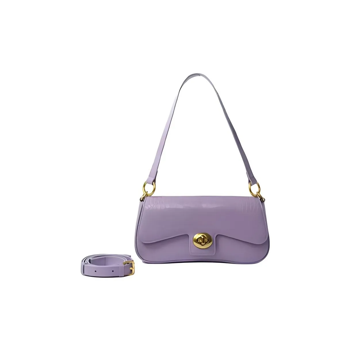 BOB ORE BLUE COLLECTION Genuine Leather Crossbody Bag, Shoulder Bag Medium Size Women's Purple