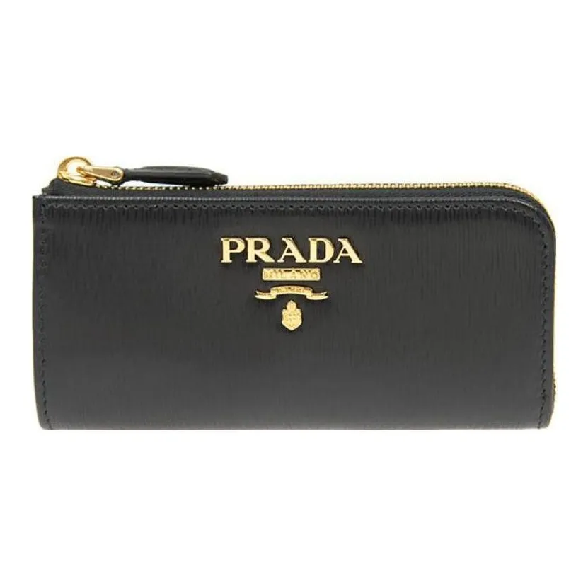 PRADA Телячья кожа Кошелек Женские Черный