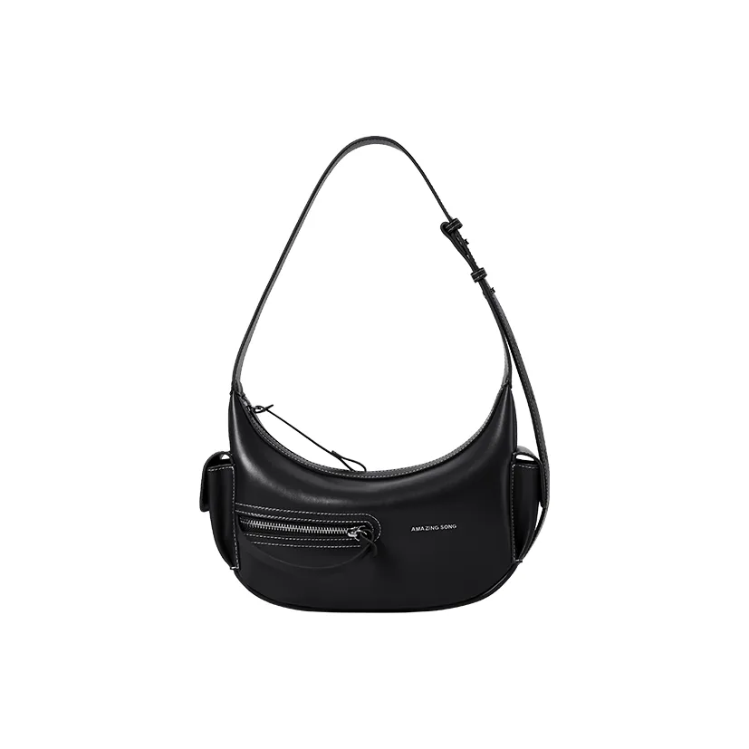 AMAZING SONG Коровья кожа Сумка через плечо Стандартная Женская Элегантная Черный Кремовый Белый Анкора Красный