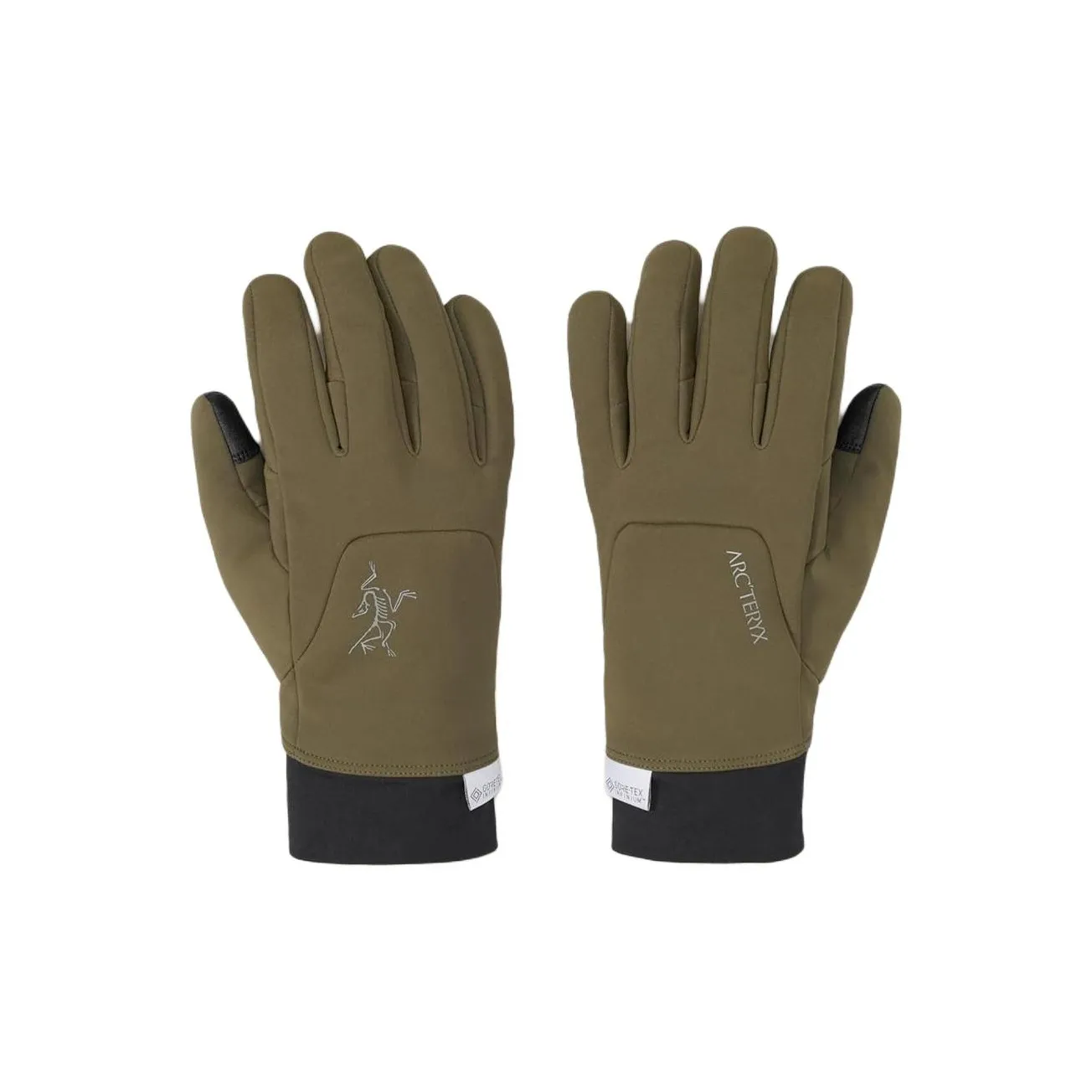 Arcteryx Полиэстер Эластан Перчатки Унисекс Оливково-Зеленый
