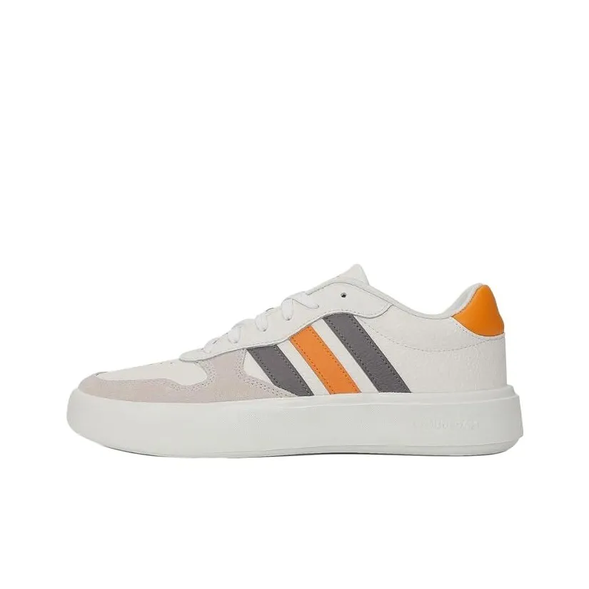 Adidas Slip-resistant Abrasion-resistant Low-top Tennis Shoes Men's White Gray Адидас Противоскользящие Износостойкие Низкие Кроссовки для тенниса Мужские Белые Серые