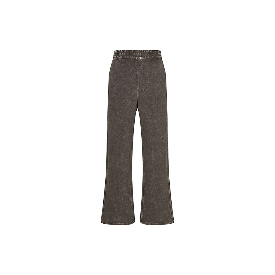 CROQUIS Вязаные тренировочные брюки мужские темно-кофейного цвета