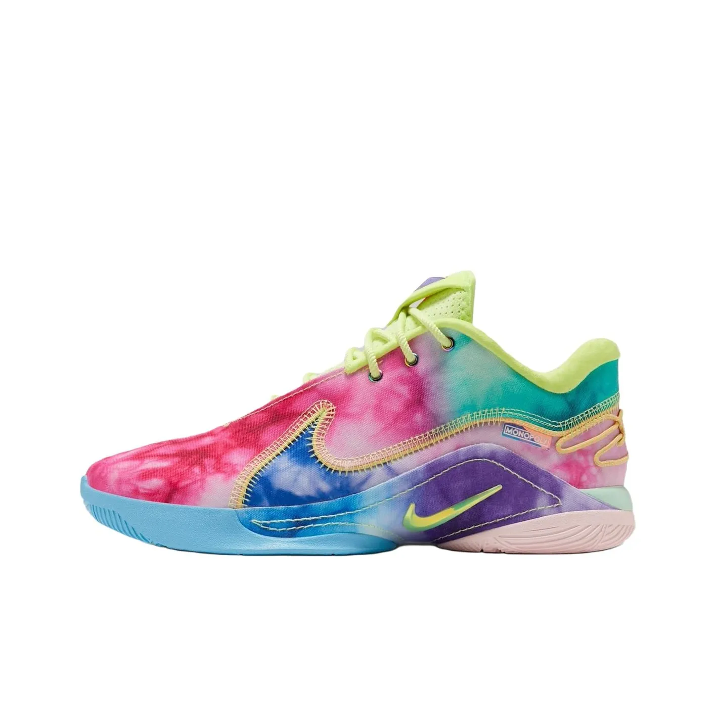MONOPOLY x Nike LeBron 22 Anti Slip Wear Resistant Low Top Basketball Shoes Men's Red Yellow Blue