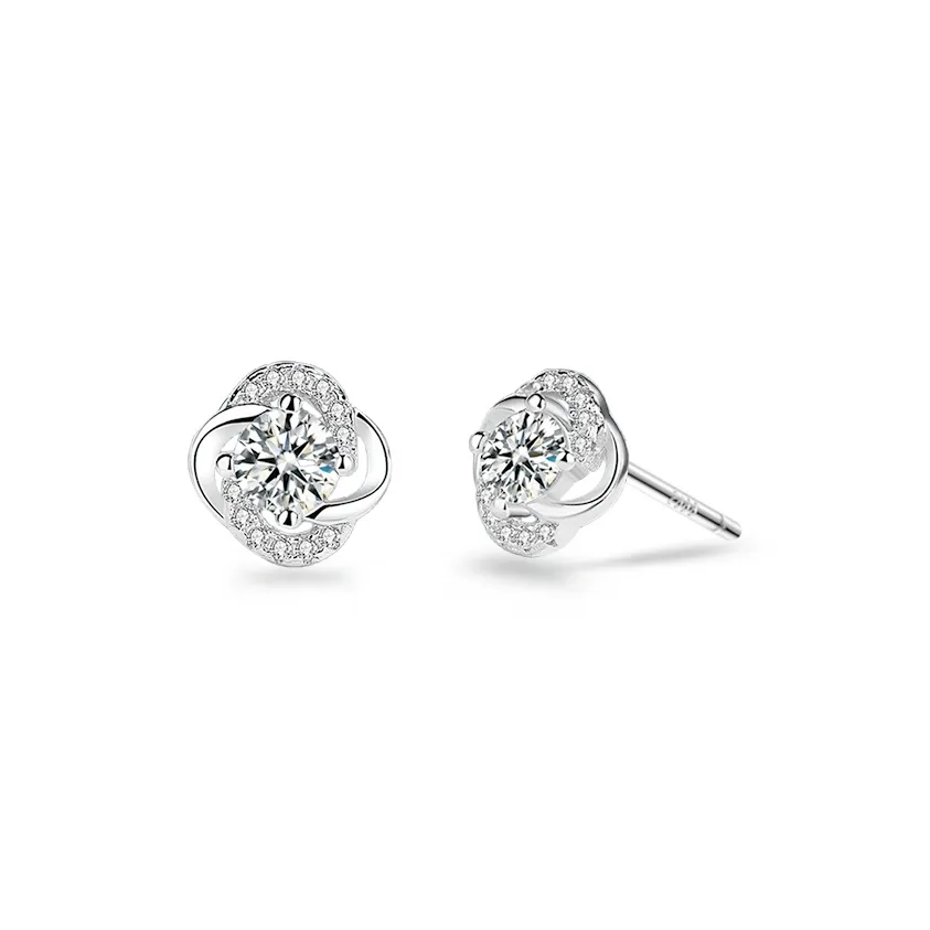 ETAHLOVE Sterling Silver Stud Earrings Women's Bestie Girlfriend's Mom Birthday Surprise Anniversary Commemoration