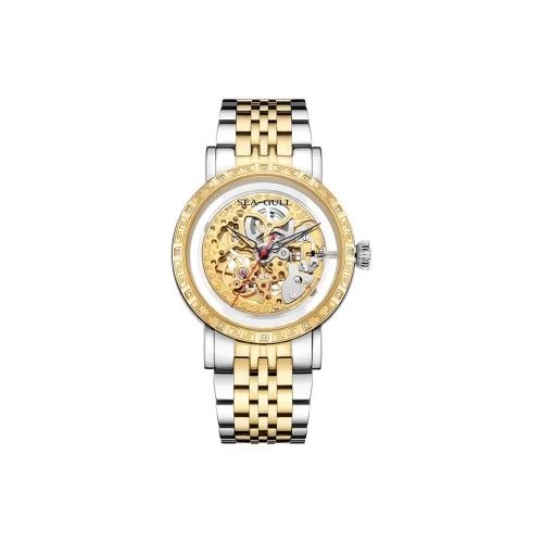 Sea Gull Автоматический Механический Movement Мужские Часы 42 мм Золотой