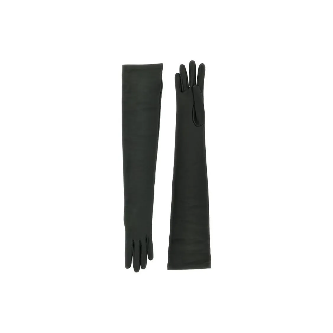THE ROW Leather Gloves Women's Green