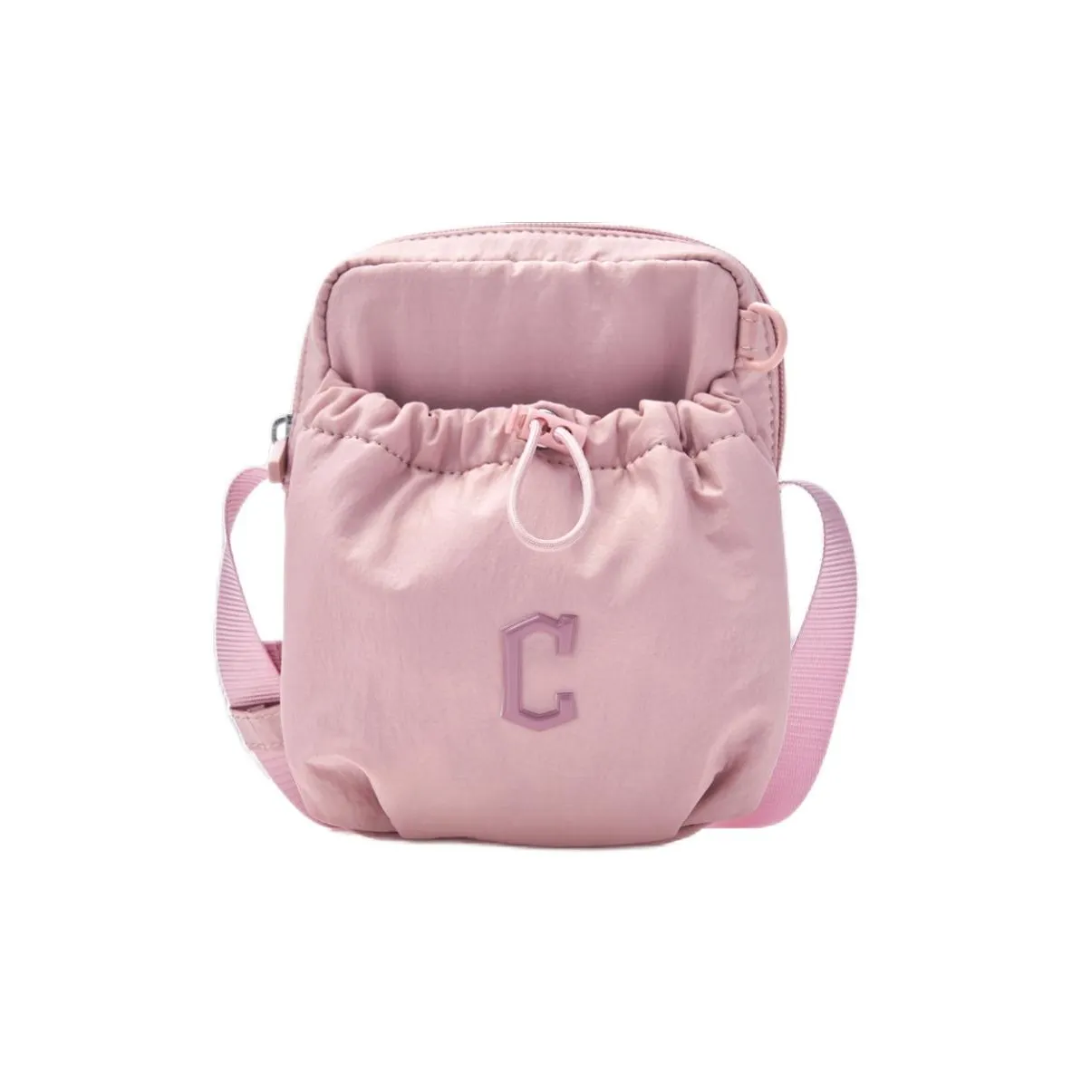 MLB Cleveland Indians Nylon Crossbody Bag Shoulder Bag Small Bag Portable Bag Women's Pink