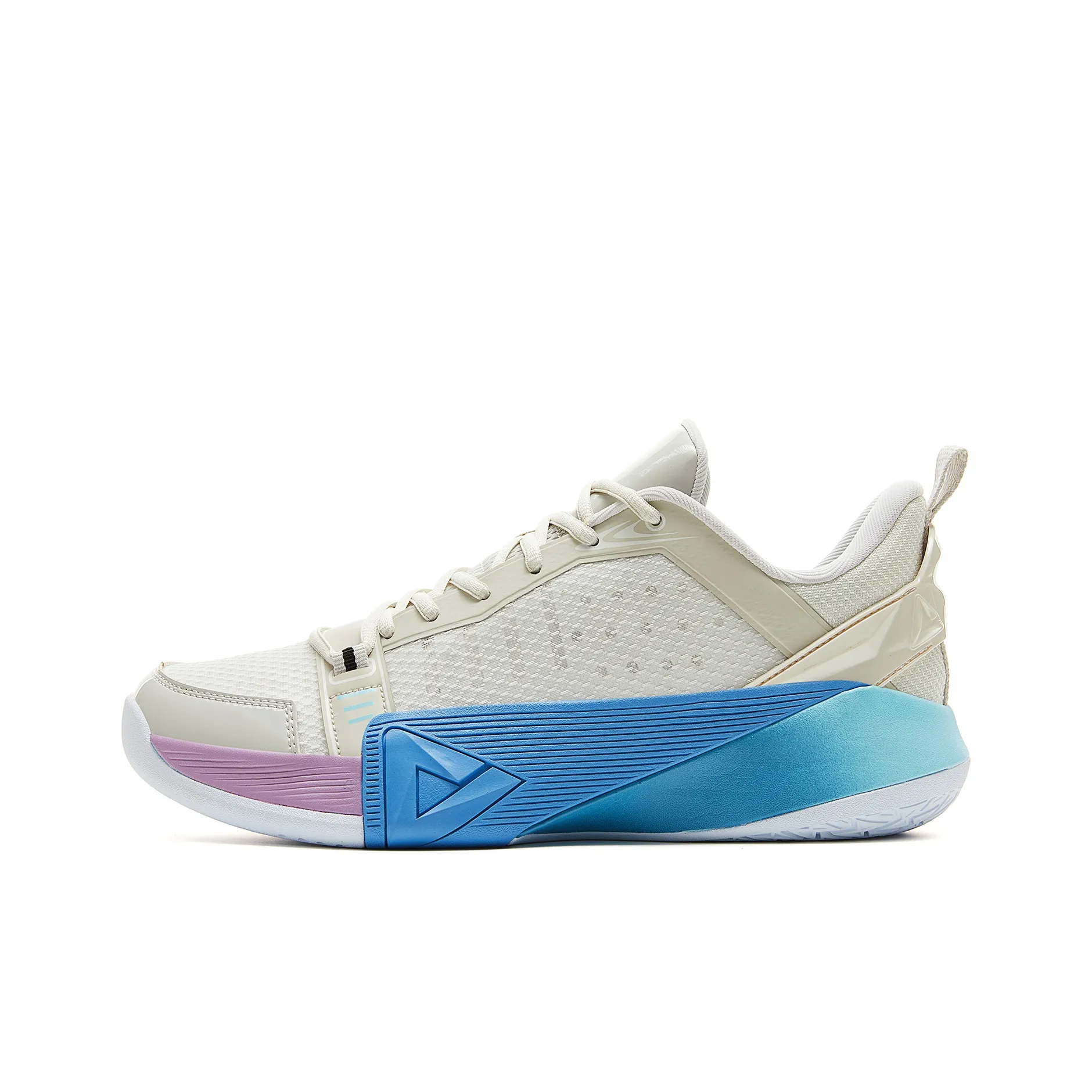 PEAK Taichi Siege Амортизация Отскок Устойчивость к истиранию Противоскользящий Низкий Топ Баскетбольные кроссовки Мужской Туманно-серый