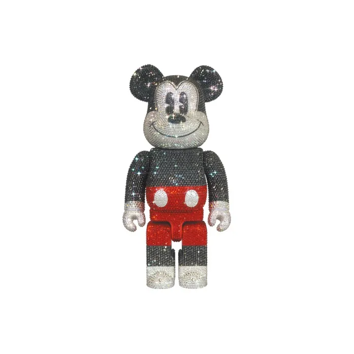 BE@RBRICK CRYSTAL DECORATE MICKEY MOUSE 400% R&W Ver.