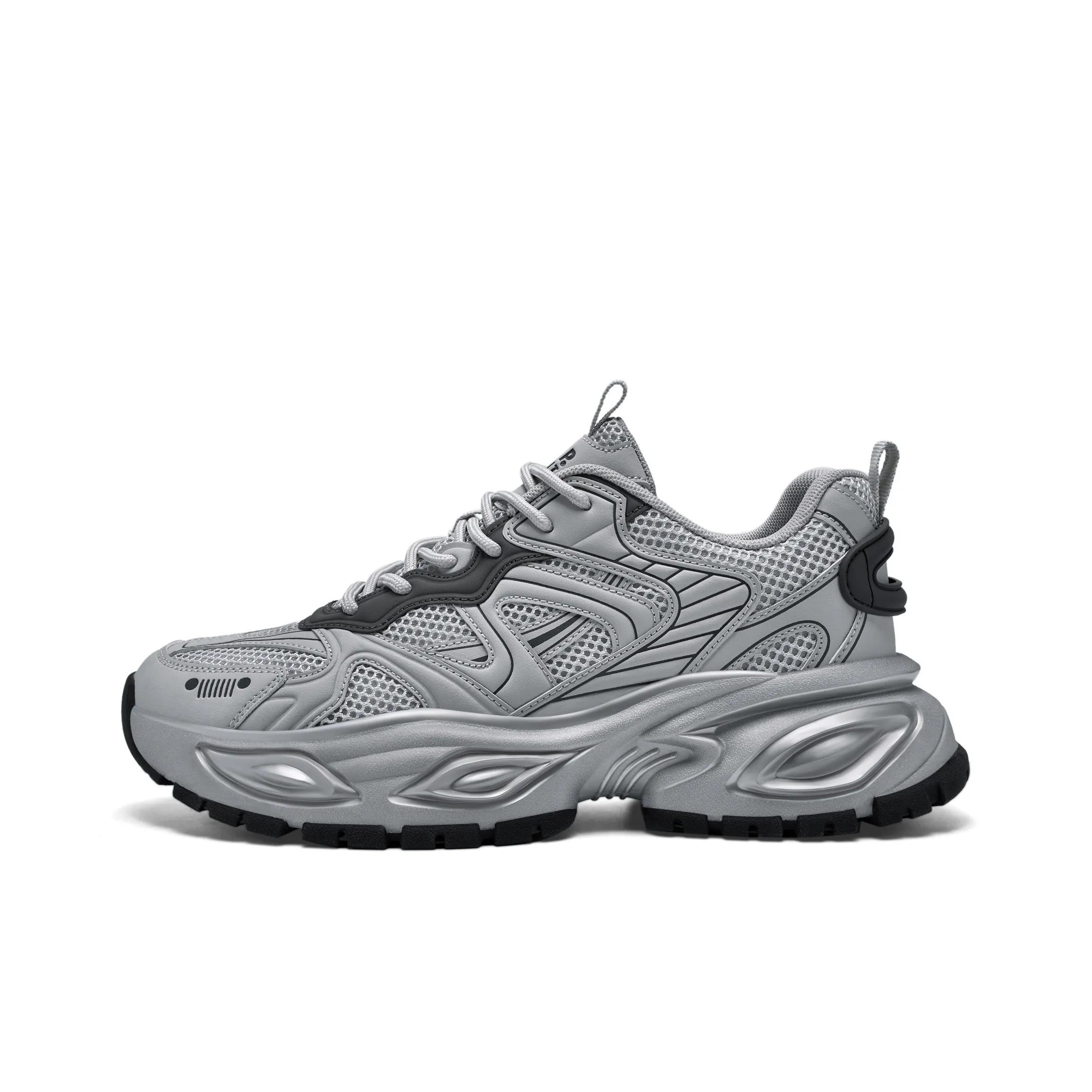 JEEP SPIRIT Толстая подошва Низкий топ Луна Пыль Серый Мужской