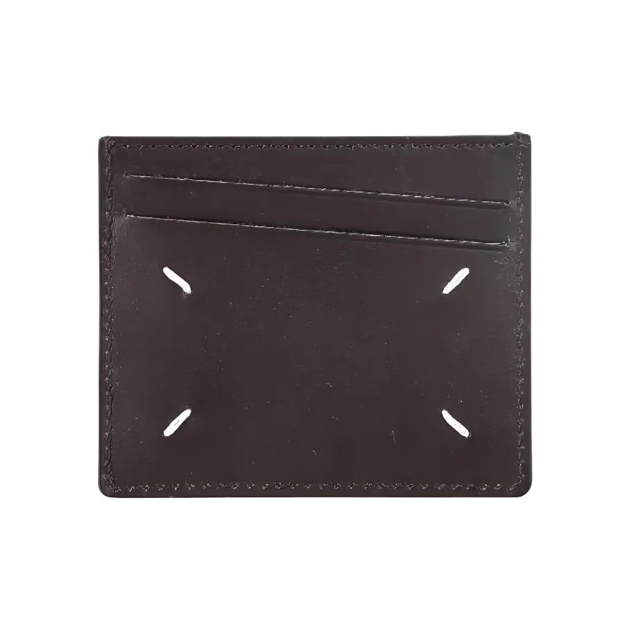 Maison Margiela Leather Card Holder Men's Brown